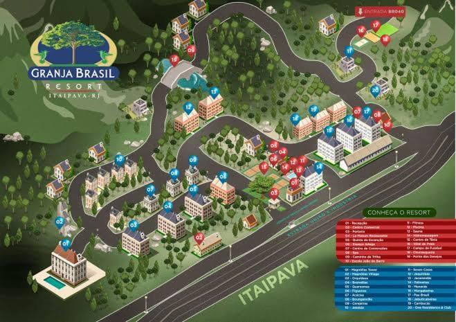 Maravilhoso Flat Em Itaipava Apartment Petropolis  Ngoại thất bức ảnh